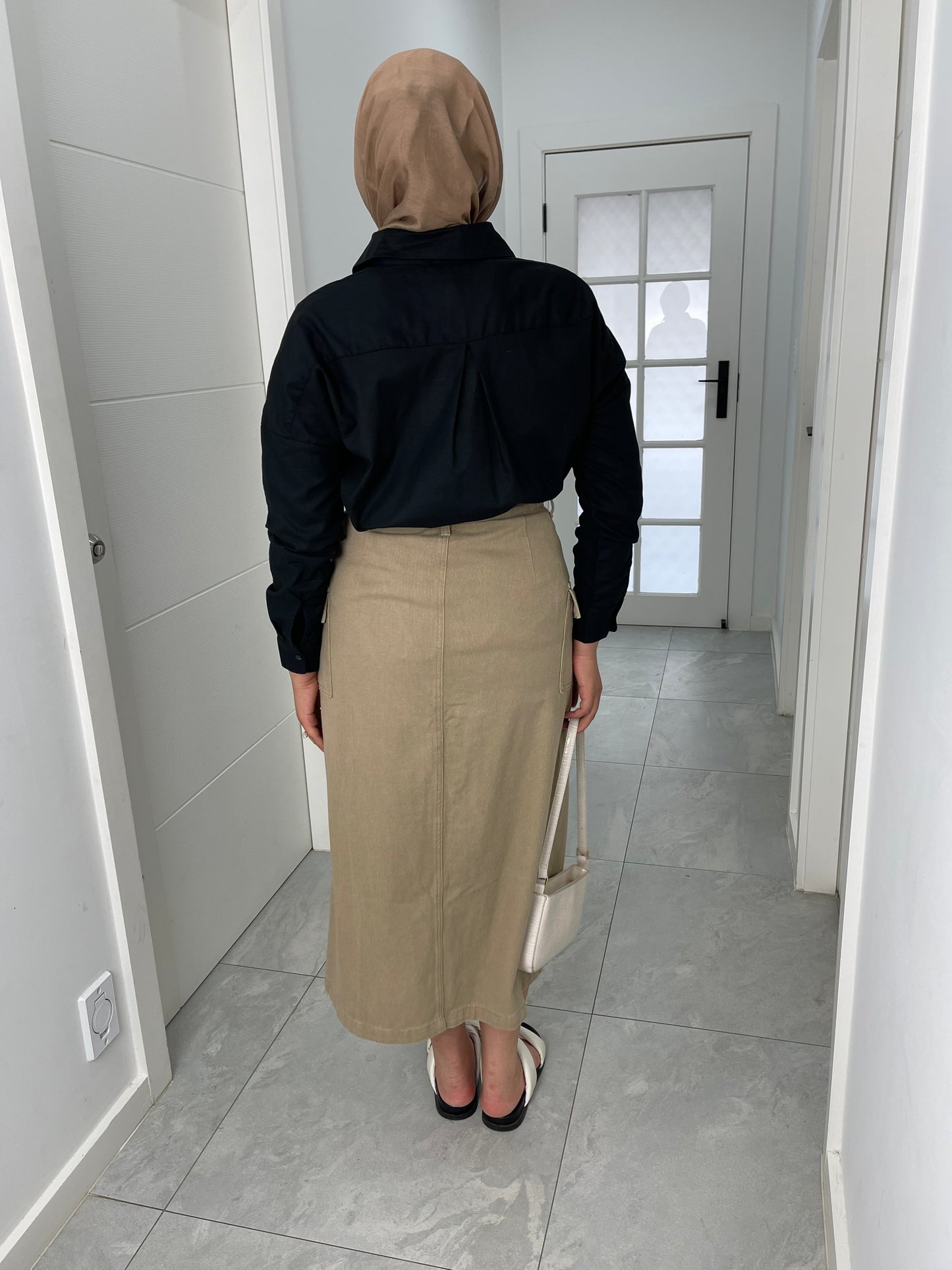 Cargo Denim Skirt