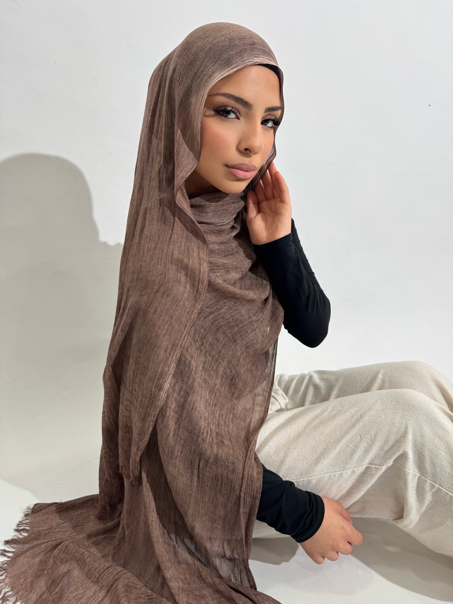 Rose Textured Hijab