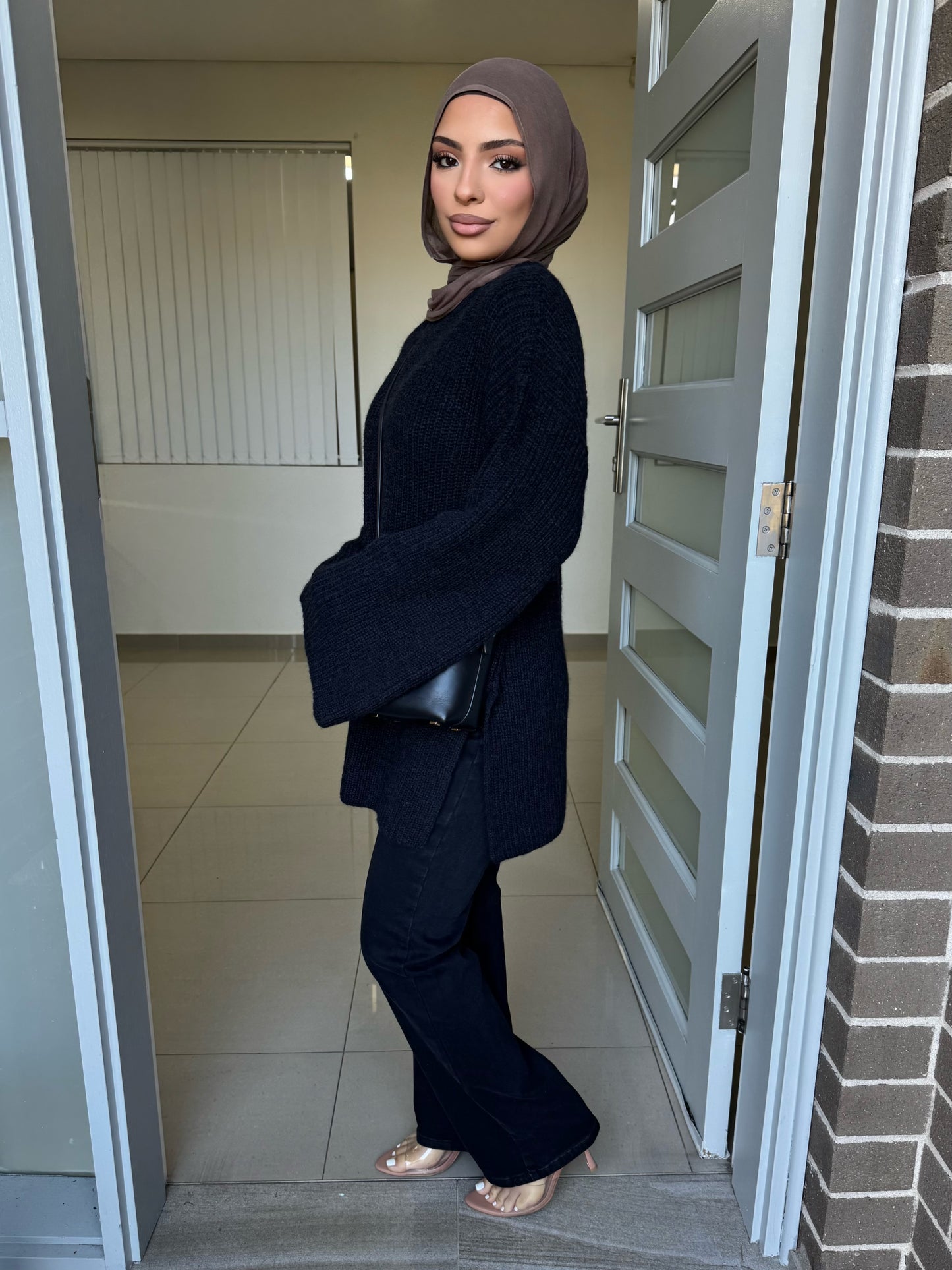 Marwa Split Knit Top