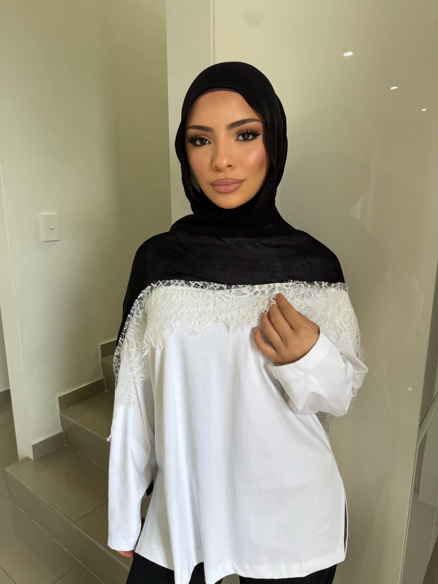 Lace Modal Hijab
