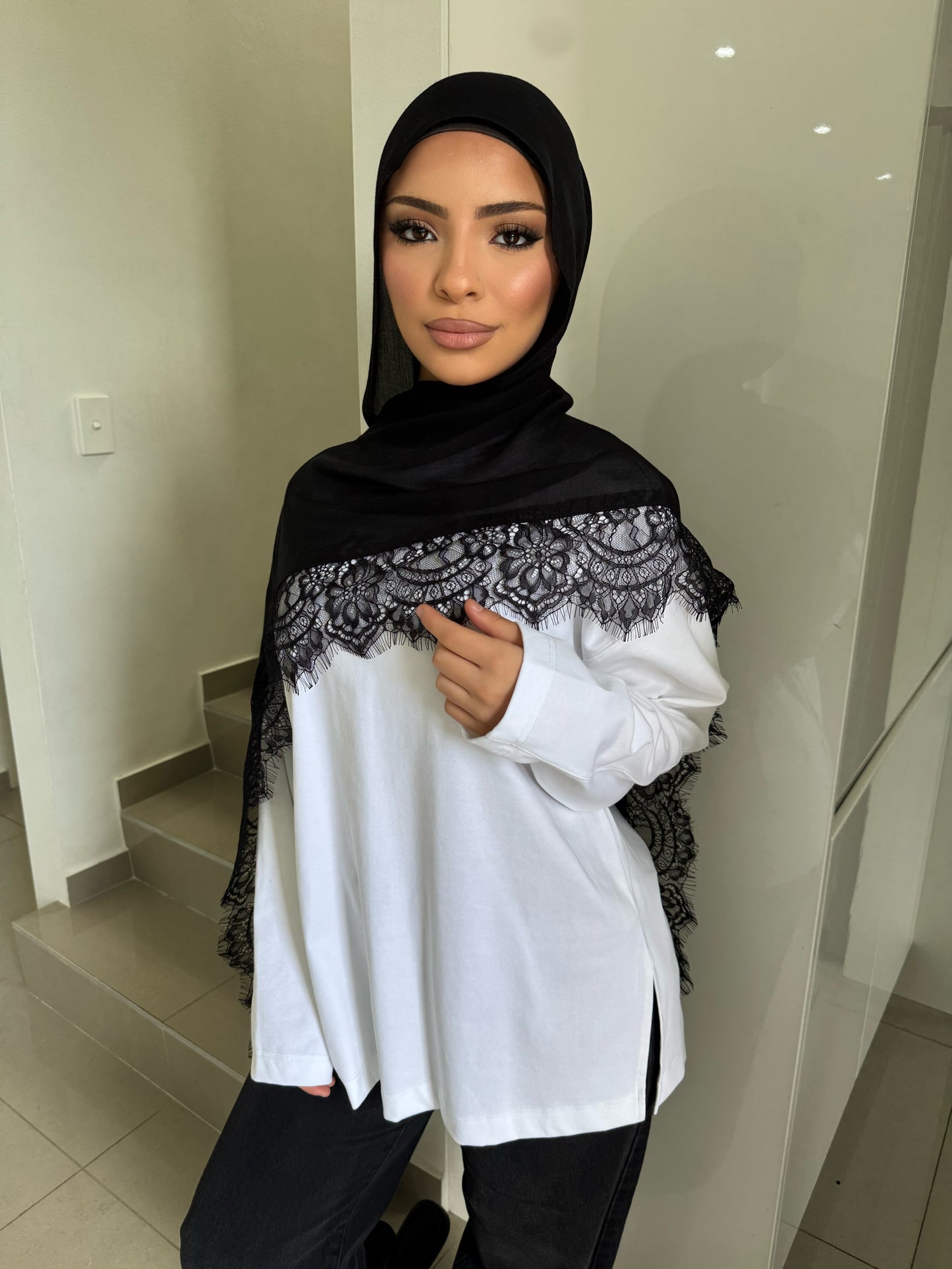 Lace Modal Hijab