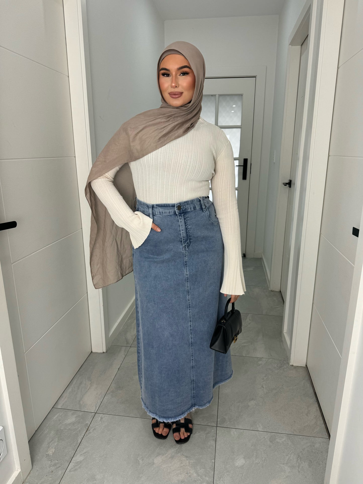 Zahra Denim Skirt