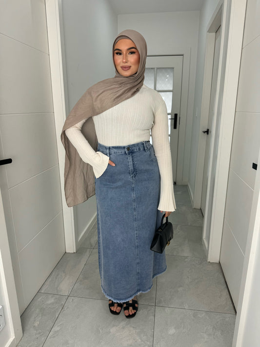 Zahra Denim Skirt