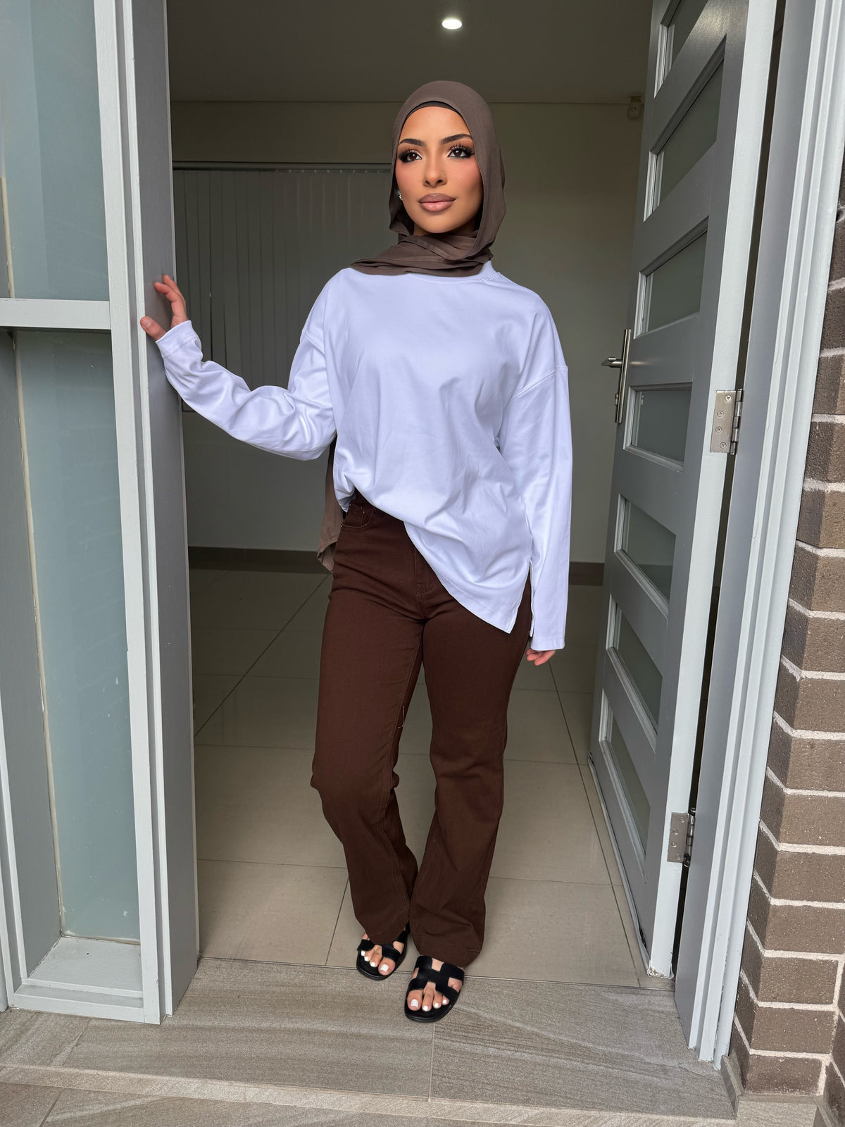 Chocolate Brown Denim Jean
