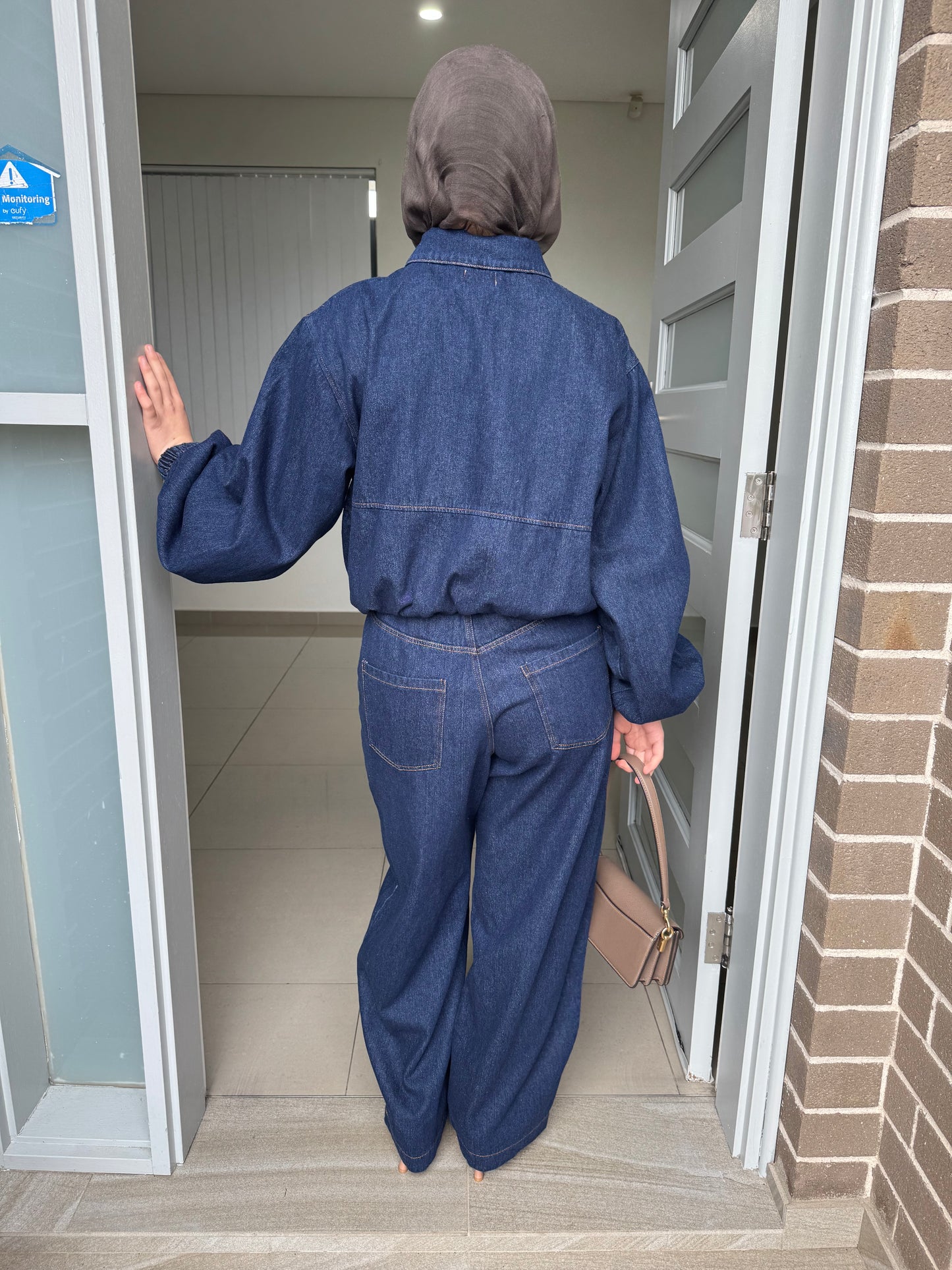 Denim Bomber Set
