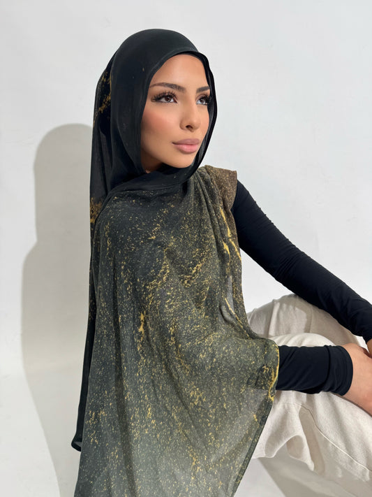 Marbled Print Hijab
