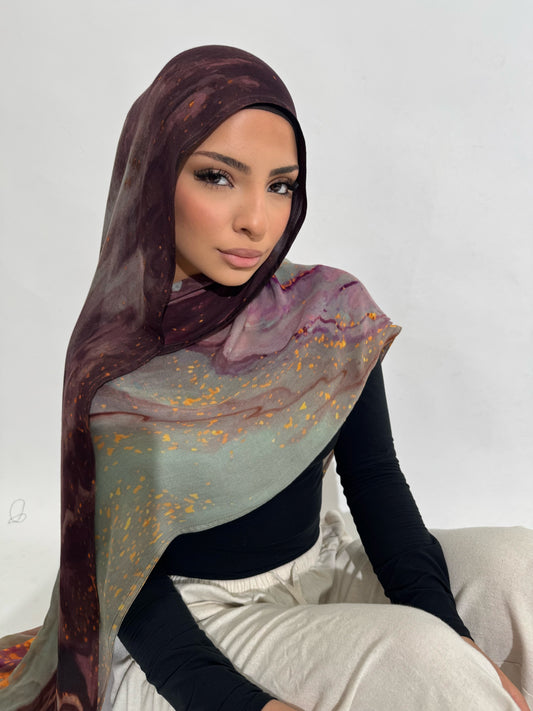 Quartz Print Hijab