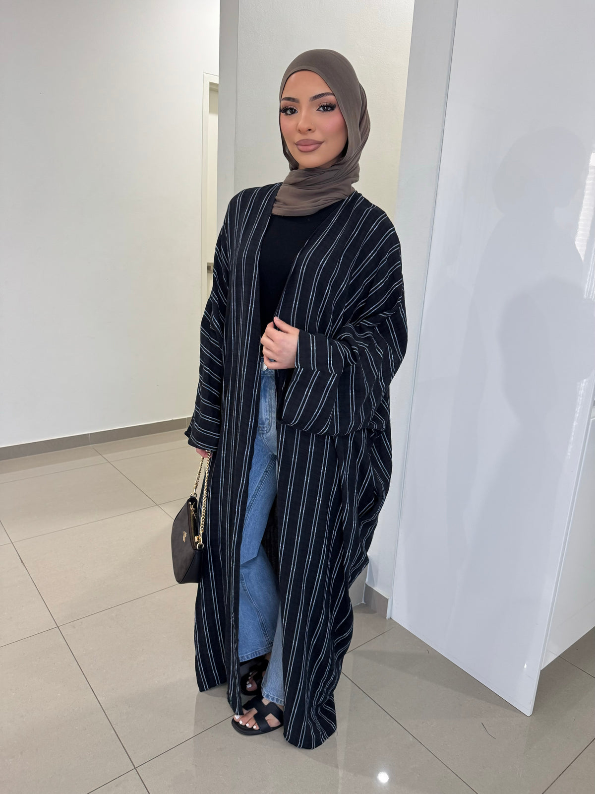 Dina Striped Cardigan