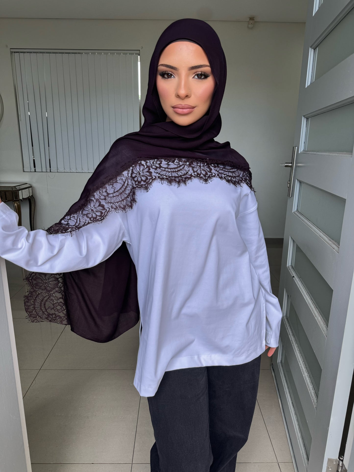Lace Modal Hijab