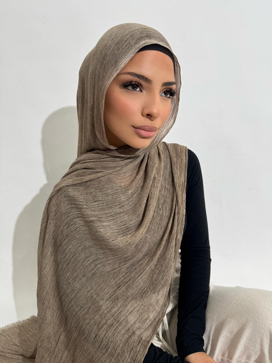 Greige Textured Hijab