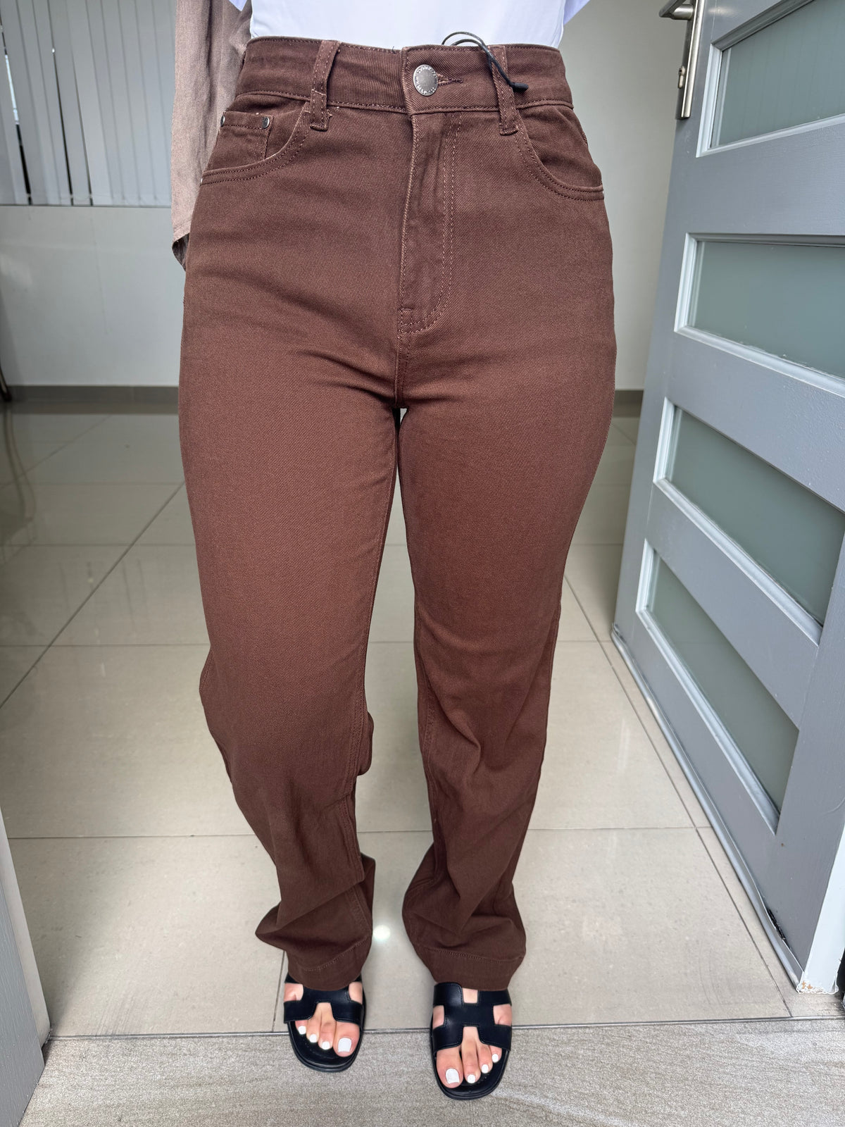 Chocolate Brown Denim Jean