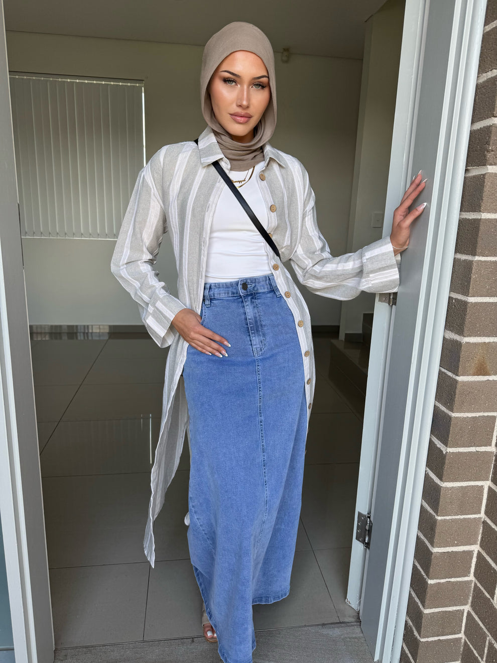 CODEMH  Junelle Sheer Stripe Shirt main image 0