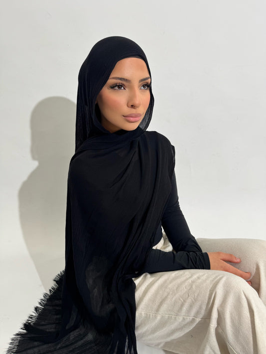 Onyx Textured Hijab